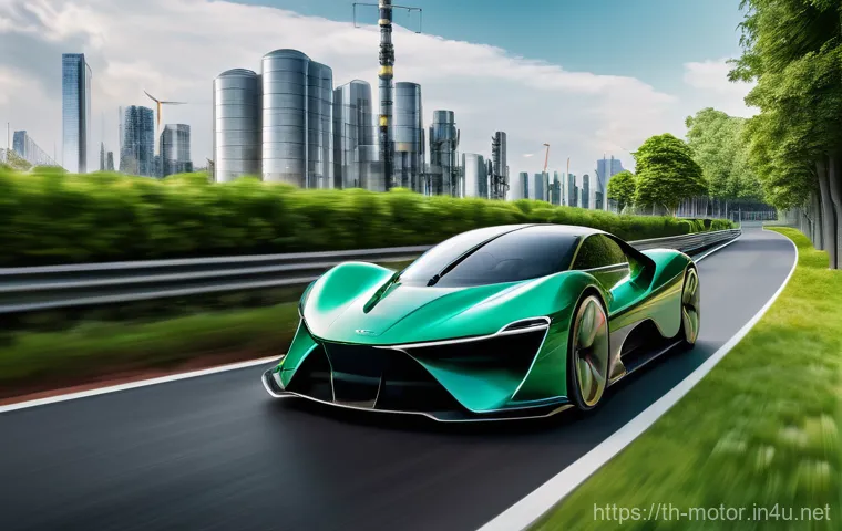 F1 머신의 재활용 가능 소재 - **Prompt:** A dynamic, high-definition image set in an advanced, pristine manufacturing facility or ...