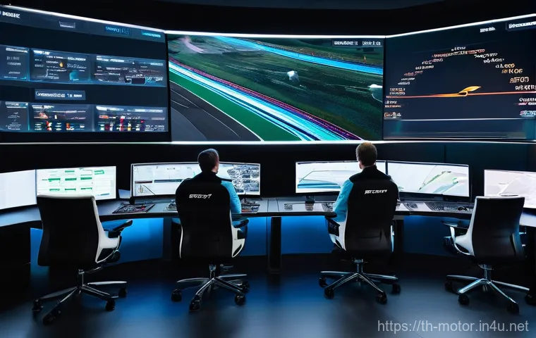 F1 팀간 전략 비교 - **Dynamic F1 Pit Stop: Precision Tire Change under Pressure.**
    A wide-angle, high-speed photogra...