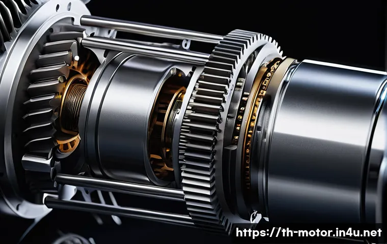 F1 머신의 기어박스 작동 원리 - A highly detailed close-up of a Formula 1 gearbox interior showcasing the advanced arrangement of ti...